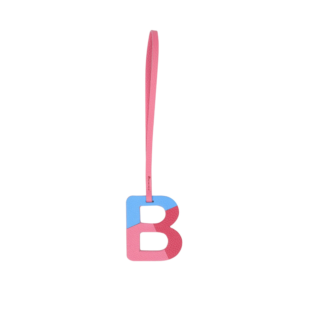 Alphabet Pink Bag Charm by leather charms
