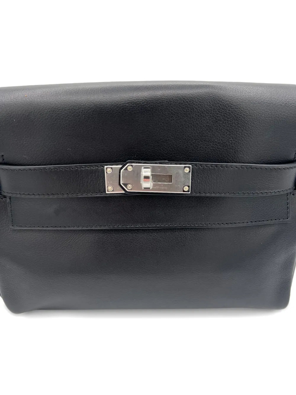 Hermès Kelly Messenger – Black Swift Leather with Palladium Hardware - Zeuskicks