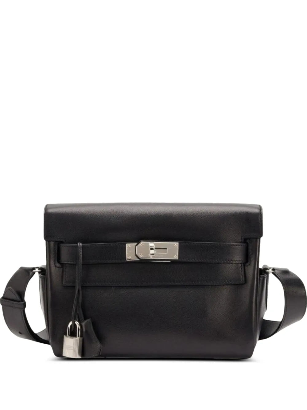Hermès Kelly Messenger – Black Swift Leather with Palladium Hardware - Zeuskicks