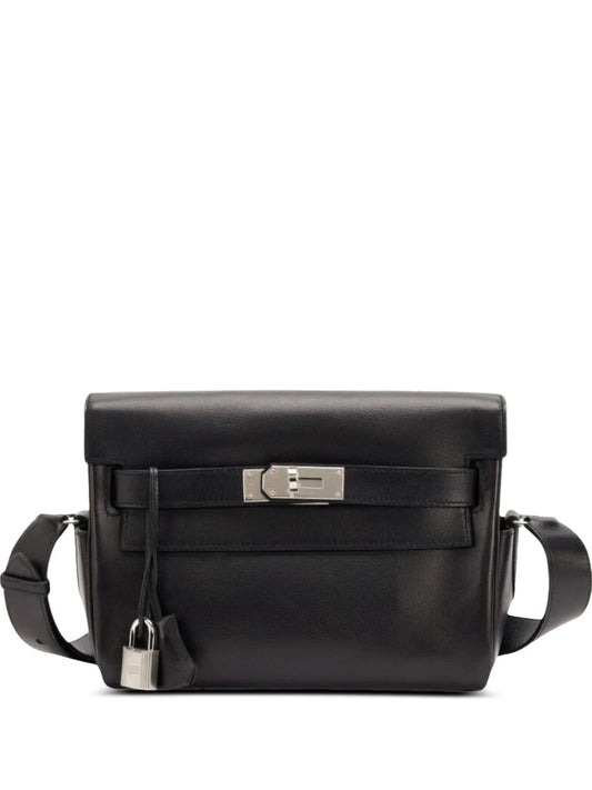 Hermès Kelly Messenger – Black Swift Leather with Palladium Hardware - Zeuskicks
