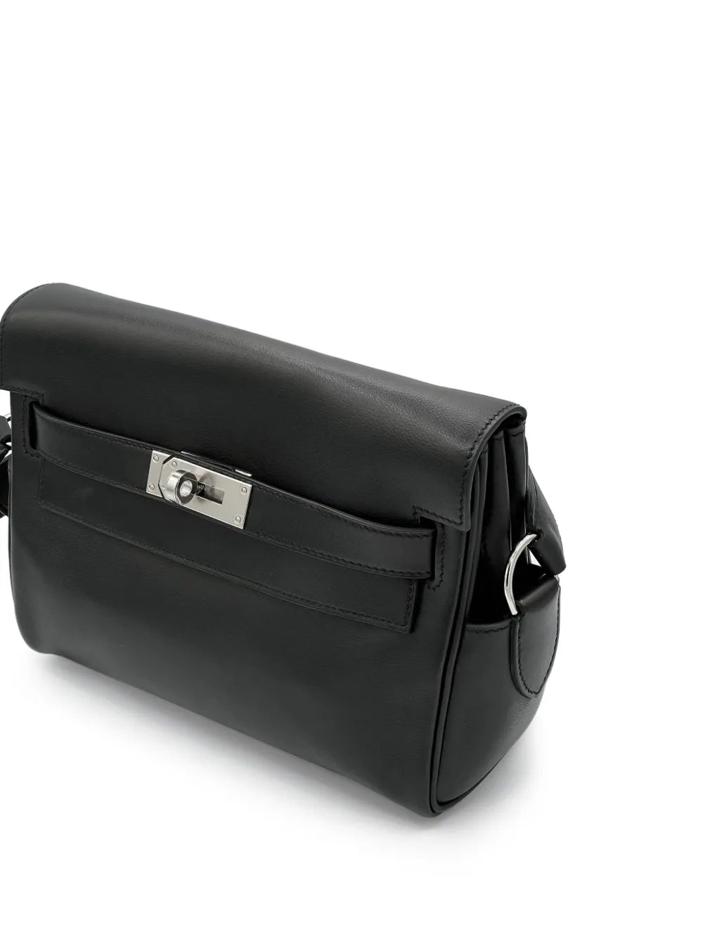 Hermès Kelly Messenger – Black Swift Leather with Palladium Hardware - Zeuskicks