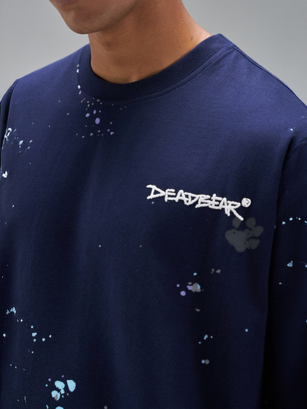 Grumpy Bear Tee Navy by DEADBEAR