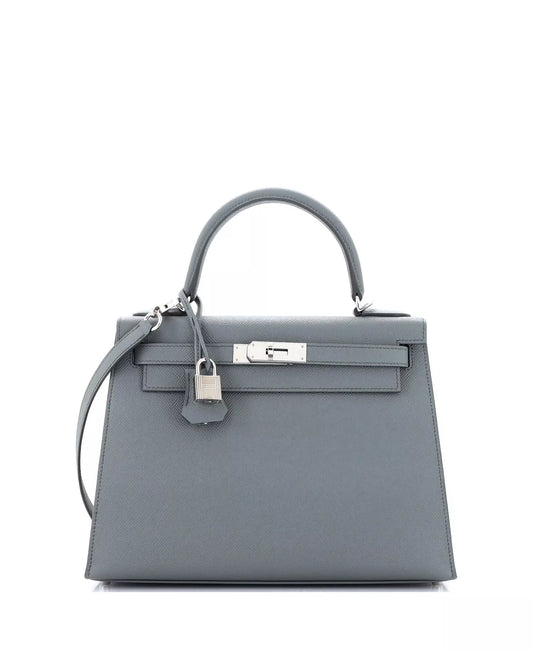 Hermès Kelly 28 Retourne – Vert Amande Epsom with Palladium Hardware