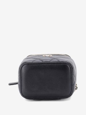 CHANEL Pre-Owned Tiny CC Link Vanity Case – Black Quilted Caviar