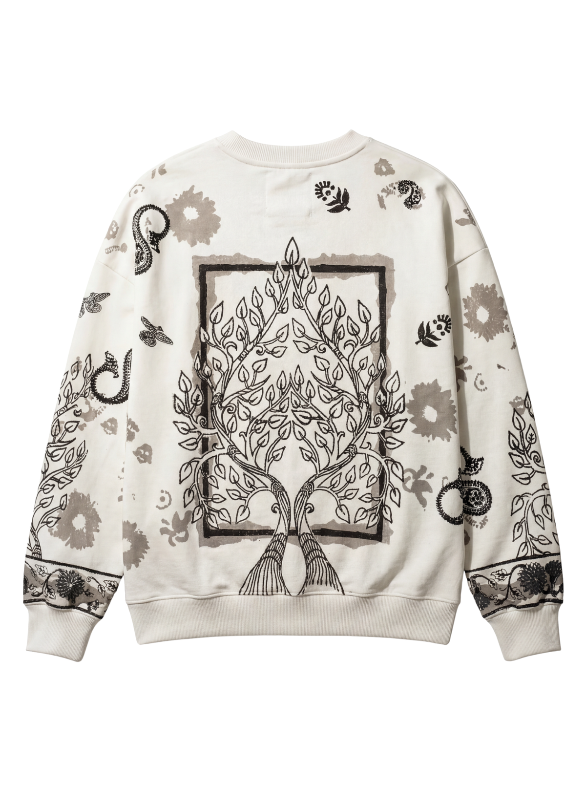 Raanjha' Blockprinted Sweatshirt by FARAK
