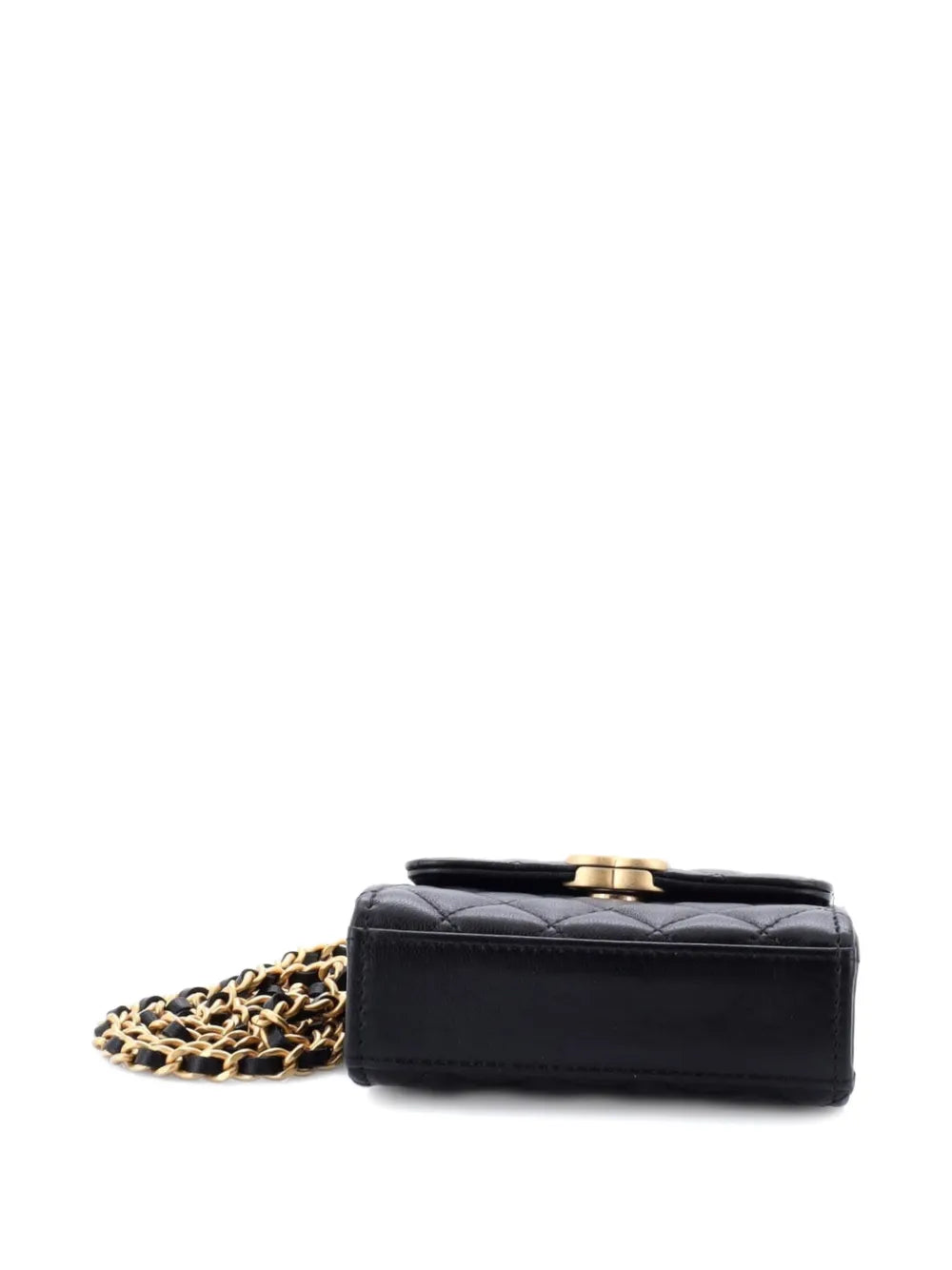 Chanel Coco Enamel Top Handle Flap – Black Quilted Lambskin Small Satchel