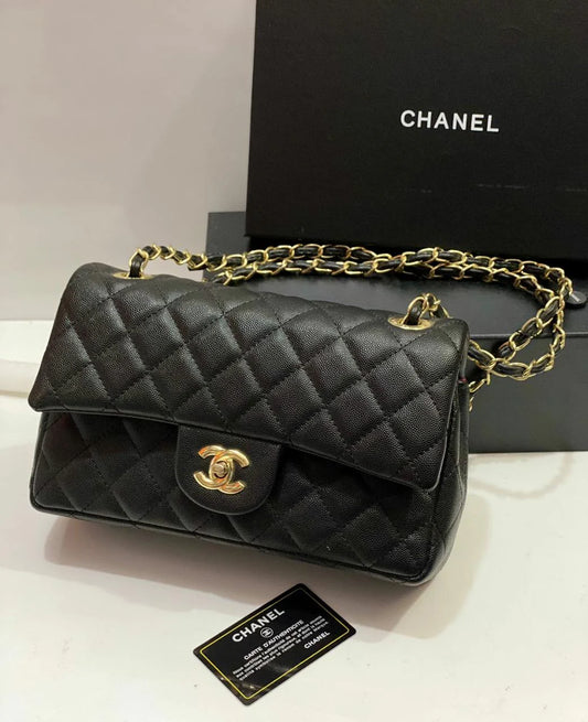Chanel Full Set Black Classic Jumbo Double Flap Bag - Zeuskicks