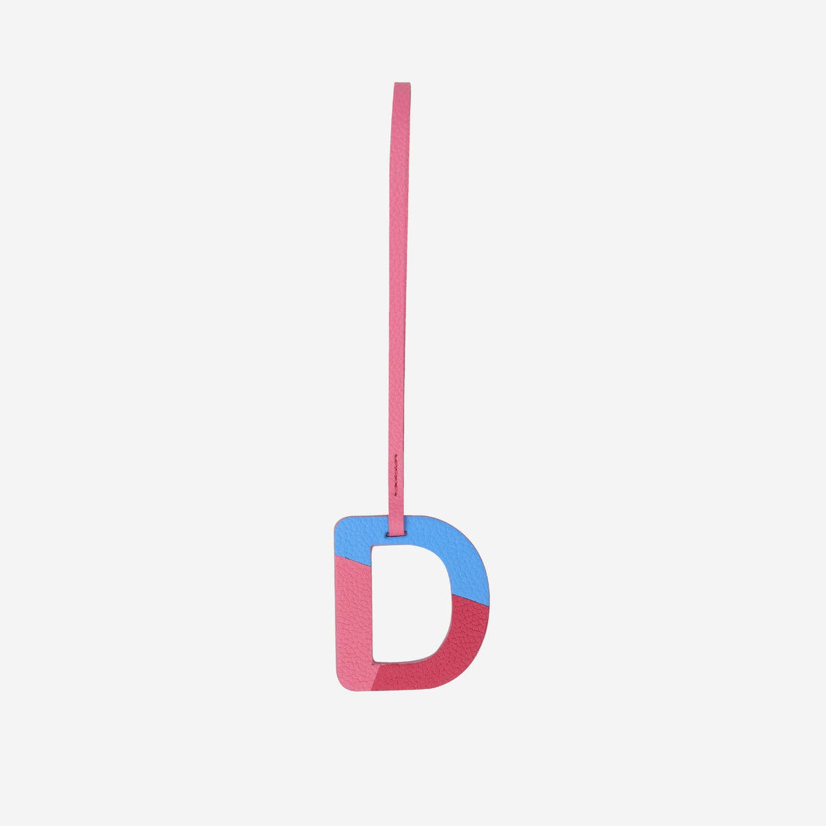 Alphabet Pink Bag Charm by leather charms