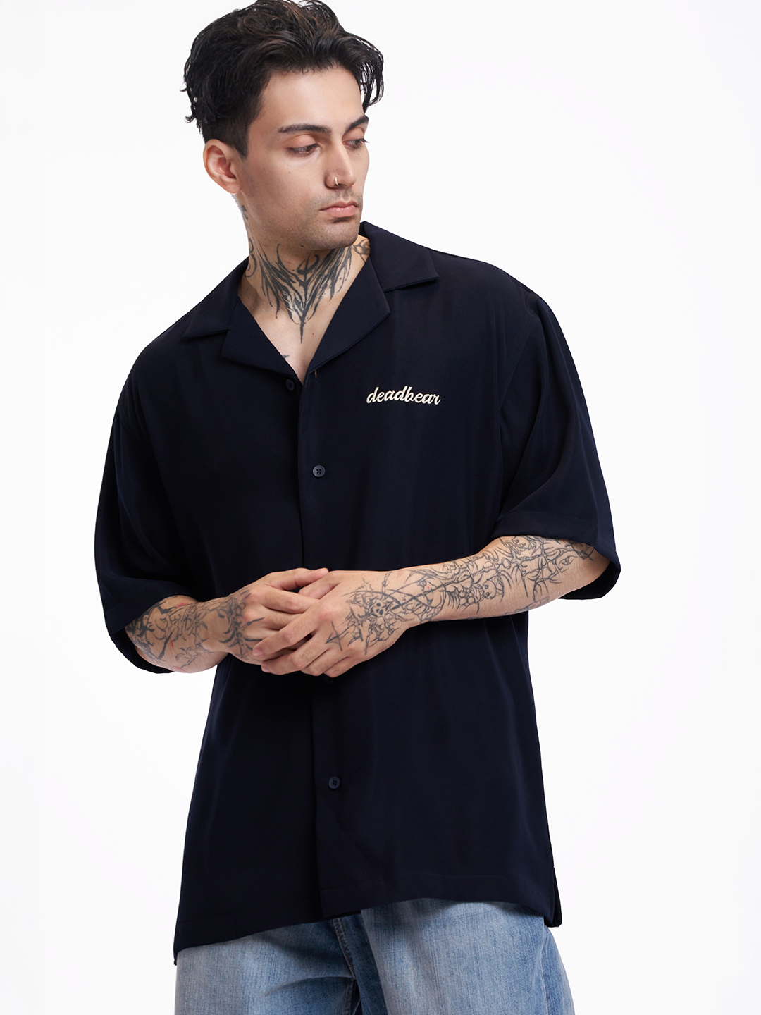 Bowling Shirt Navy 2.0 by DEADBEAR