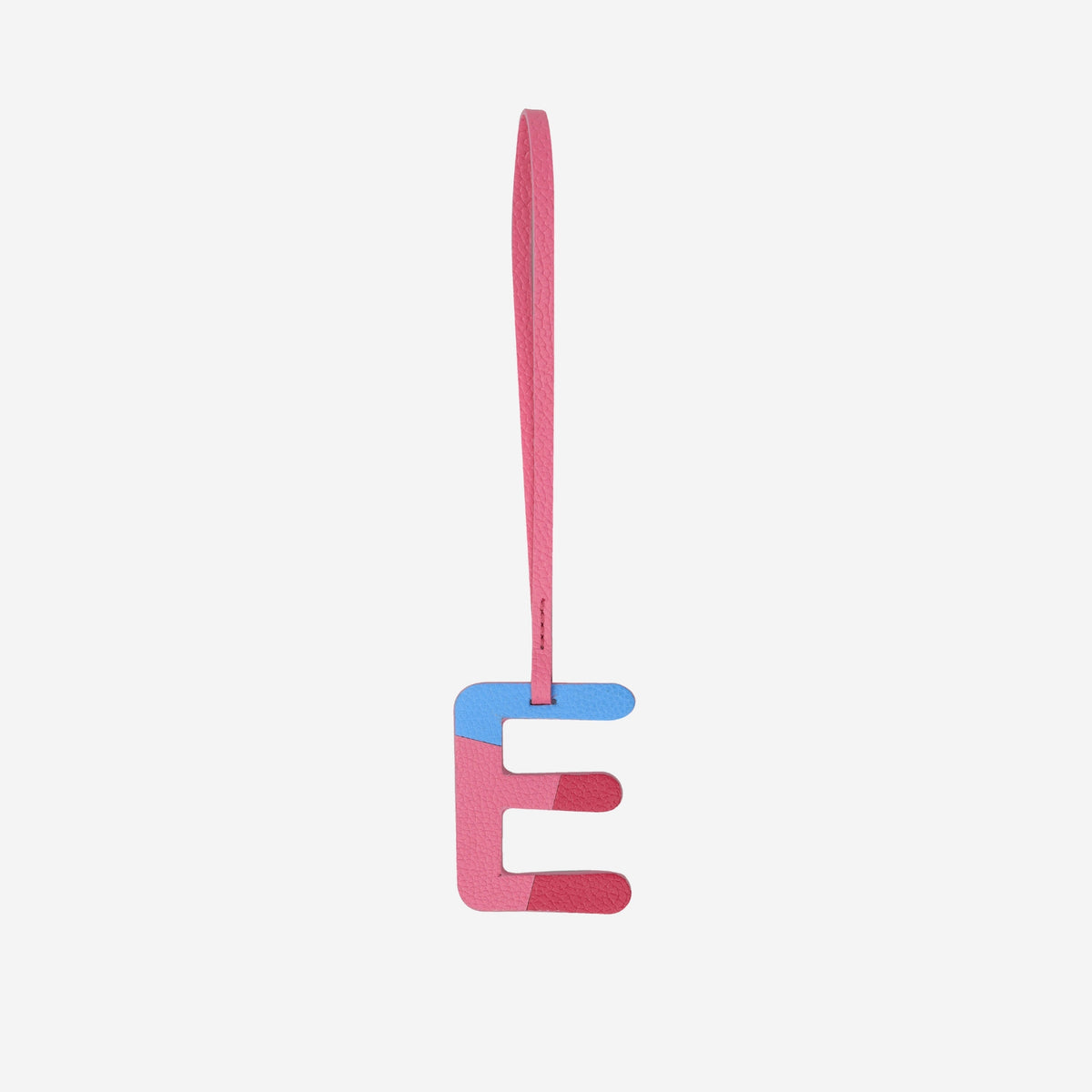 Alphabet Pink Bag Charm by leather charms