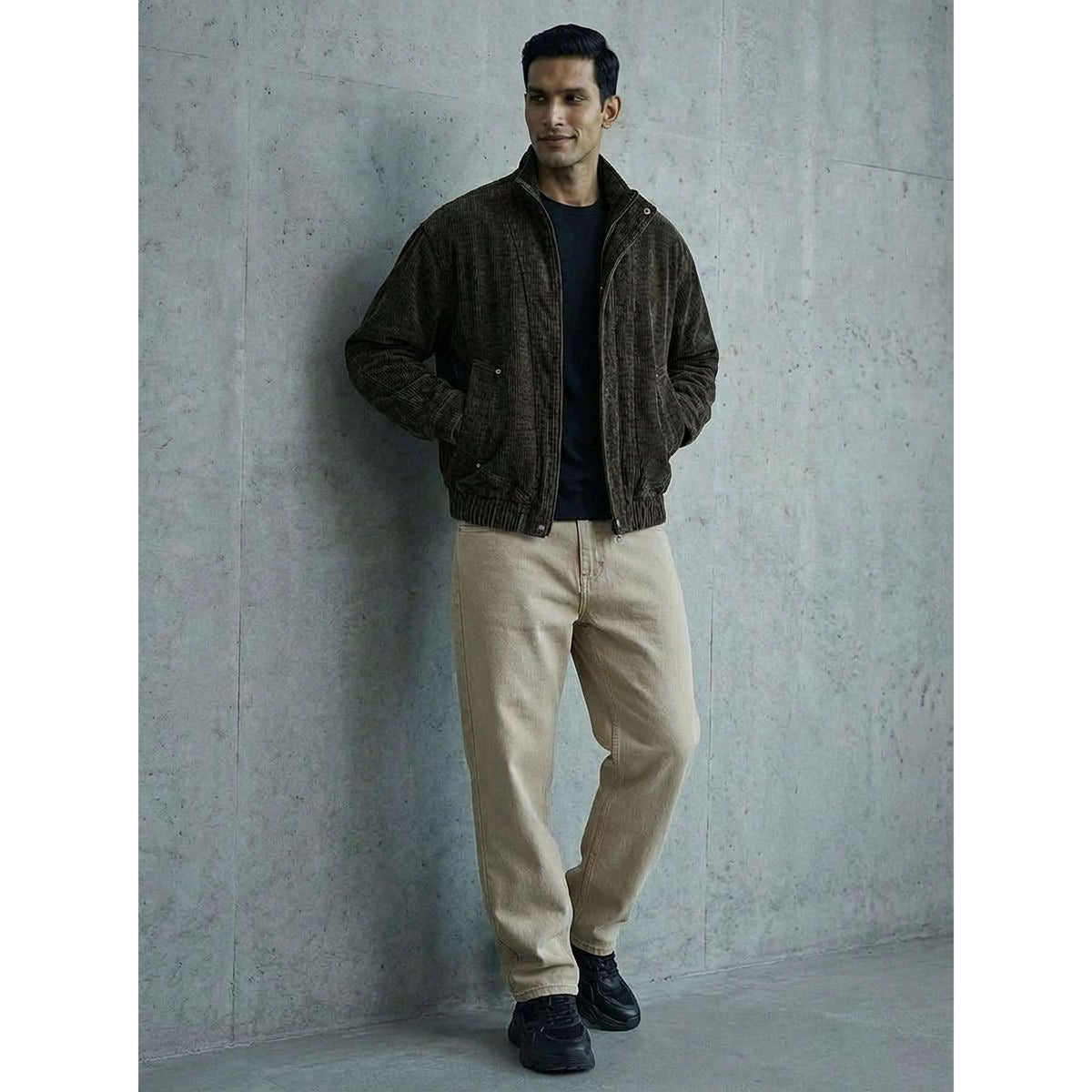 STRUCTURED CORDUROY JACKET - BROWN by GREY AREA