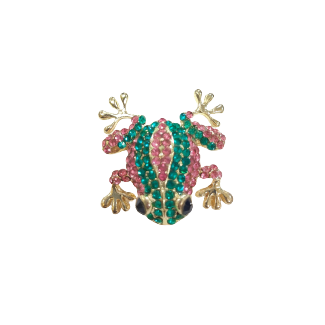 Jewel Frog Sneaker Charm | Statement Shoe Charm for Nike, Jordan & Adidas By KNOTTY by KNOTTY