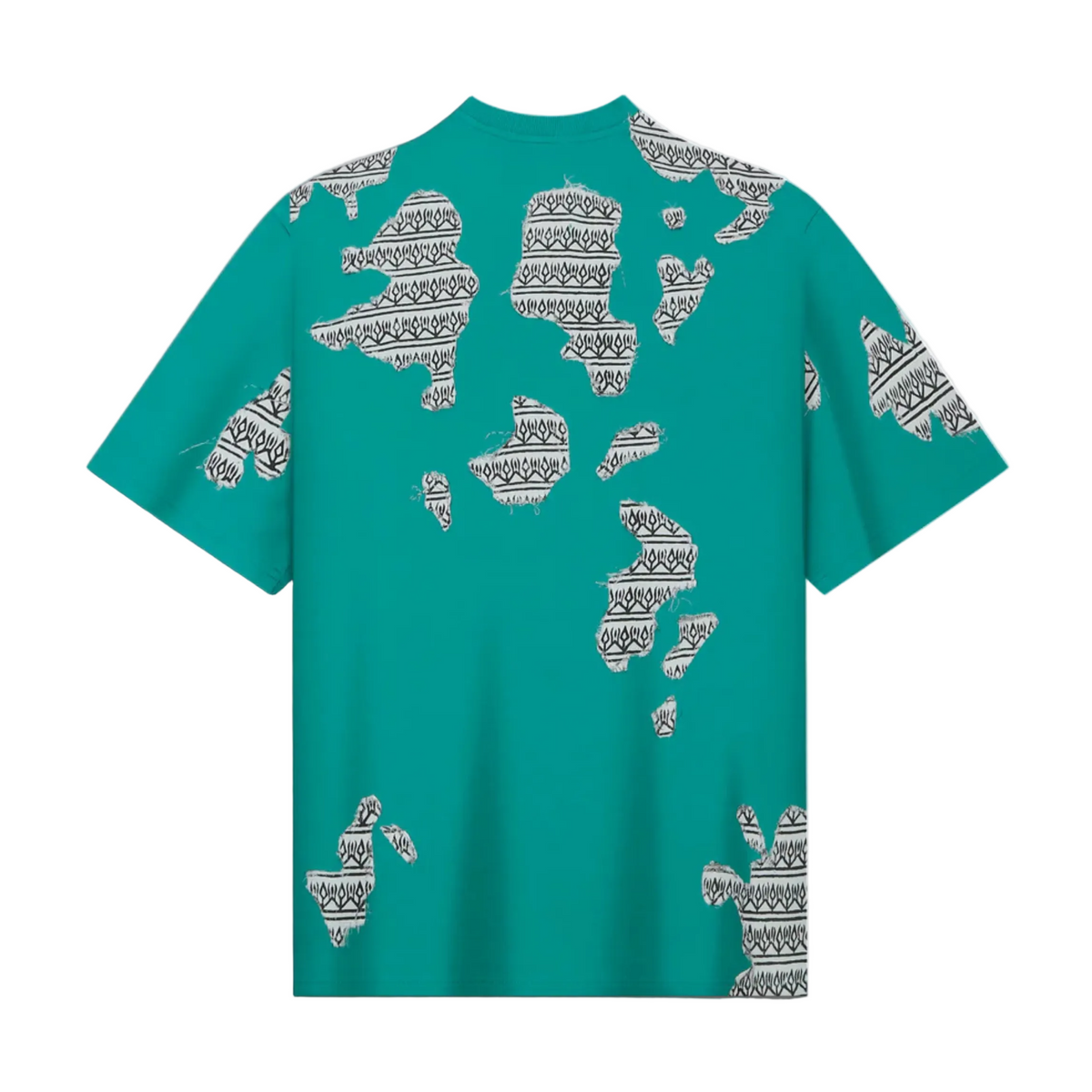 Subtext' Block Printed - Tshirt by FARAK