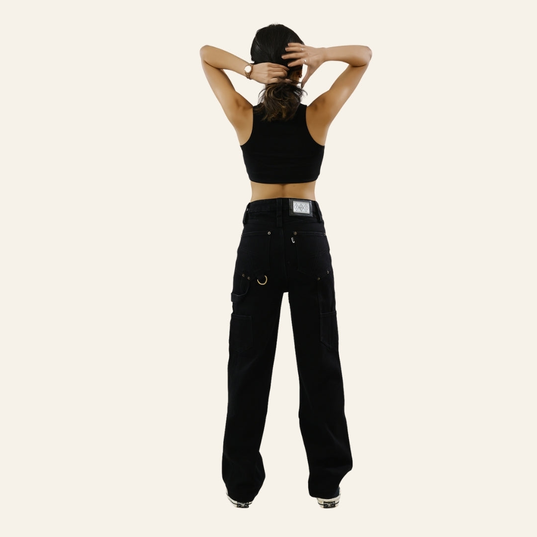 Women's Black Jeans - Gold Rush by Old Gene