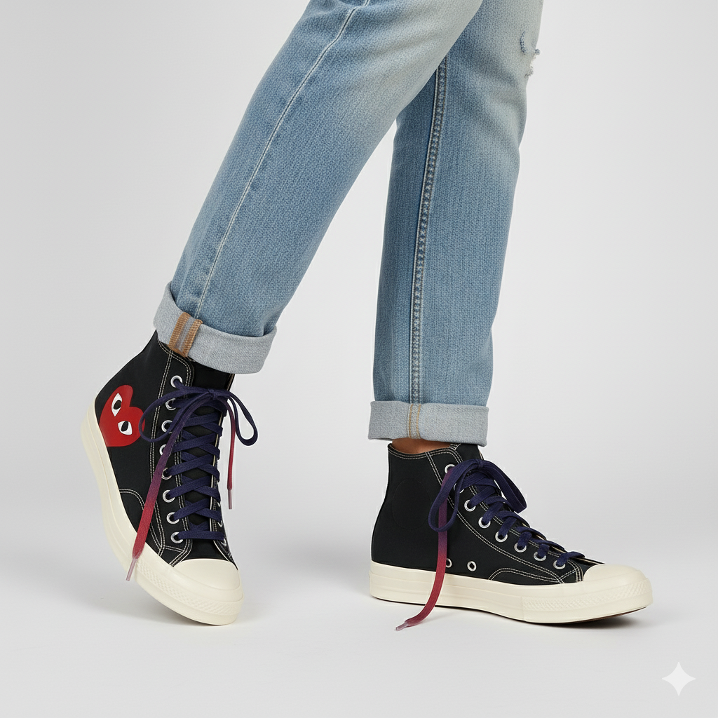 Berry Nebula Gradient Shoelaces | Red - Purple - Light Pink | Premium Gradient Flat Sneaker Laces by KNOTTY by KNOTTY