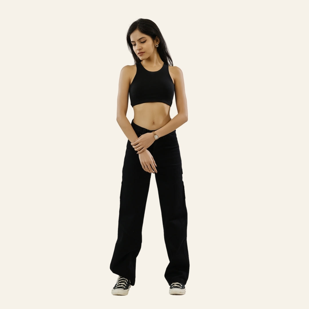 Women's Black Jeans - Gold Rush by Old Gene
