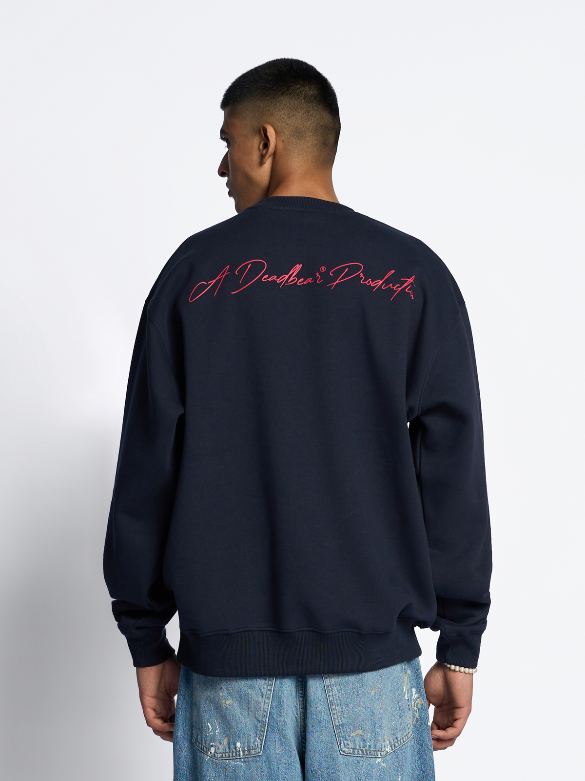 Ted Sweatshirt Navy by DEADBEAR