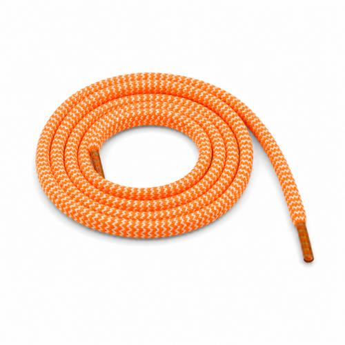 Orange & White Zigzag Rope Shoelaces | Yeezy Laces, Nike Laces By KNOTTY by KNOTTY