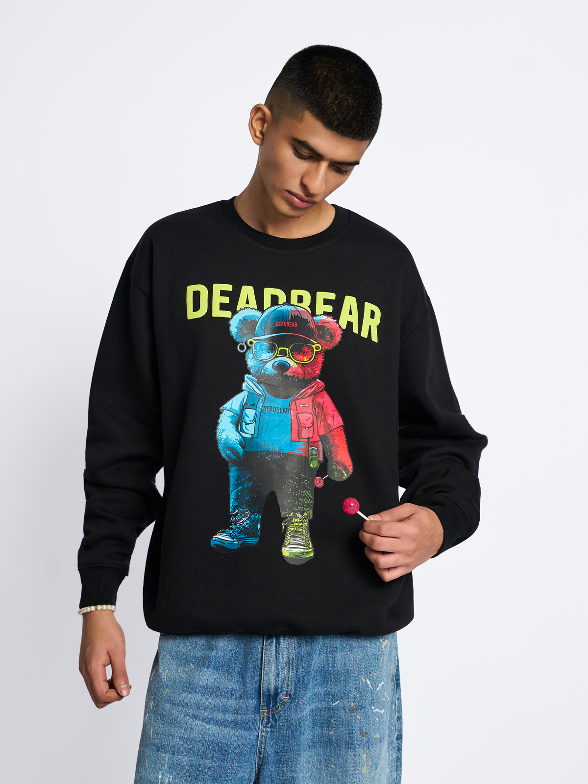 Ted Sweatshirt Black by DEADBEAR