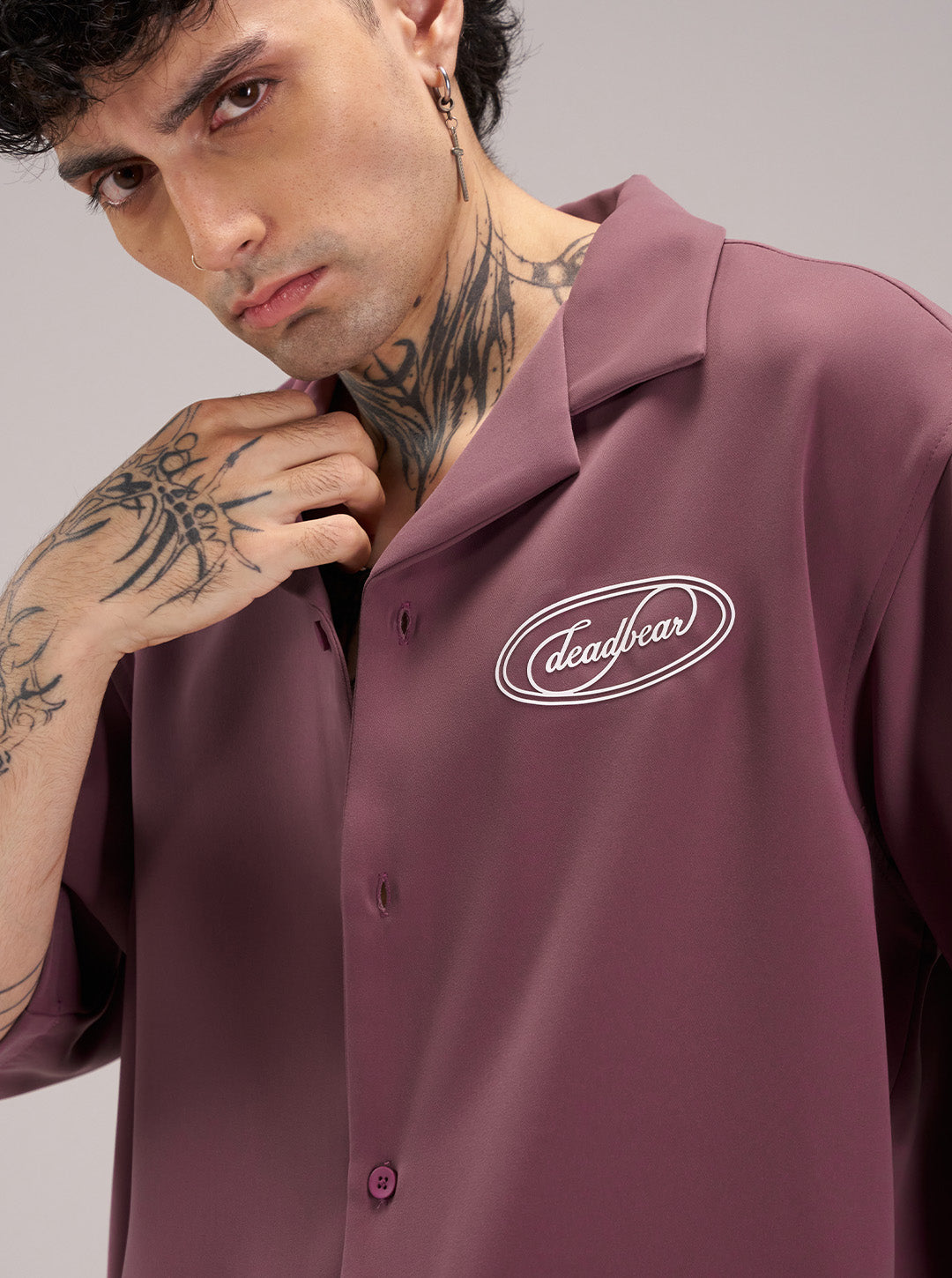 Signature Bowling Shirt Dusty Rose by DEADBEAR