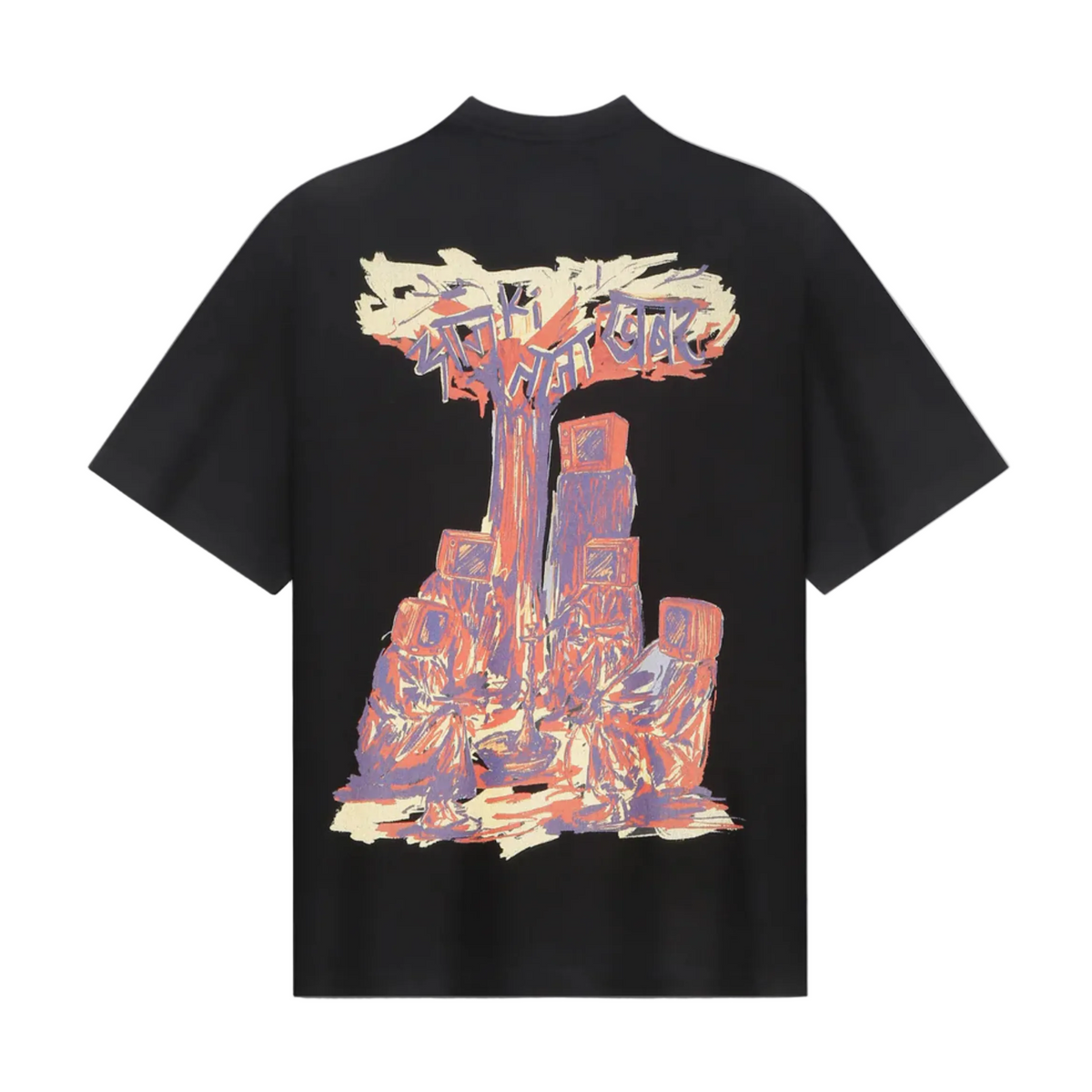 Taaza Khabar' - Tshirt Black by FARAK