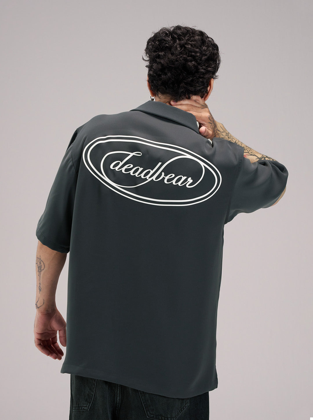 Signature Bowling Shirt Grey by DEADBEAR
