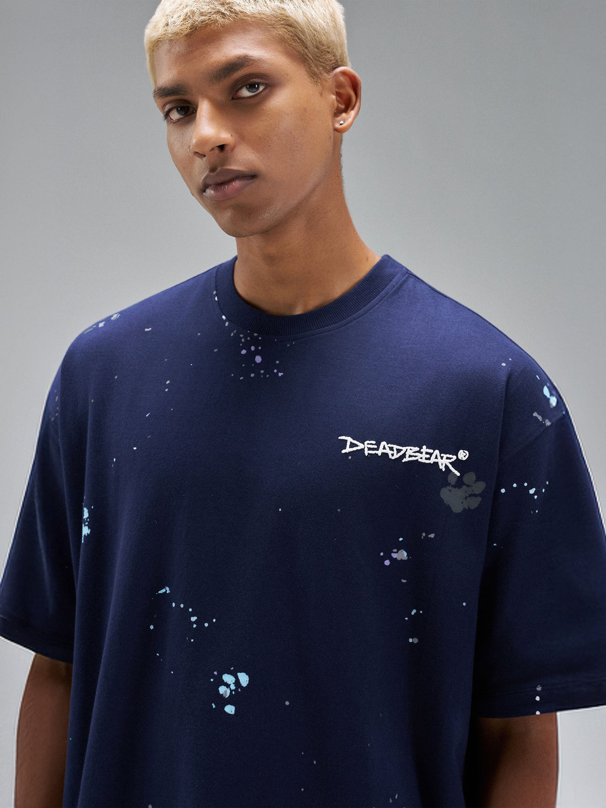 Grumpy Bear Tee Navy by DEADBEAR