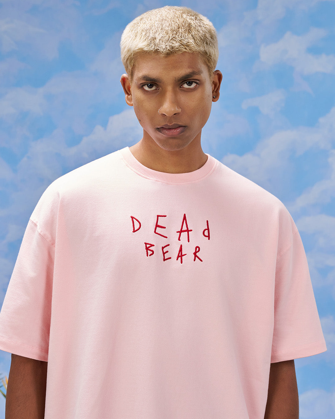 Scribbled Logo Tee Pink by DEADBEAR