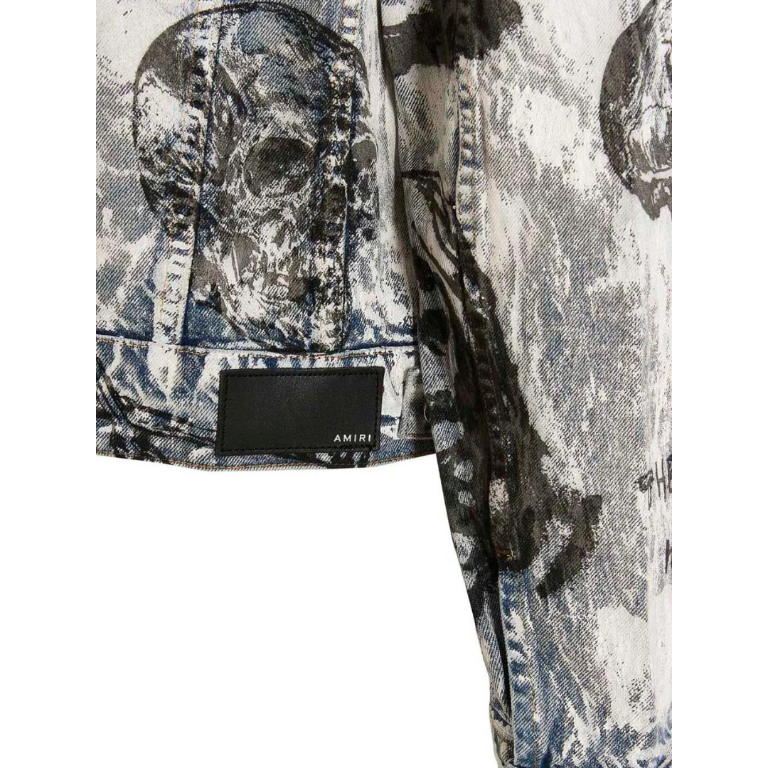 AMIRI X WES LANG SKETCH DENIM JACKET by AMIRI Apparel