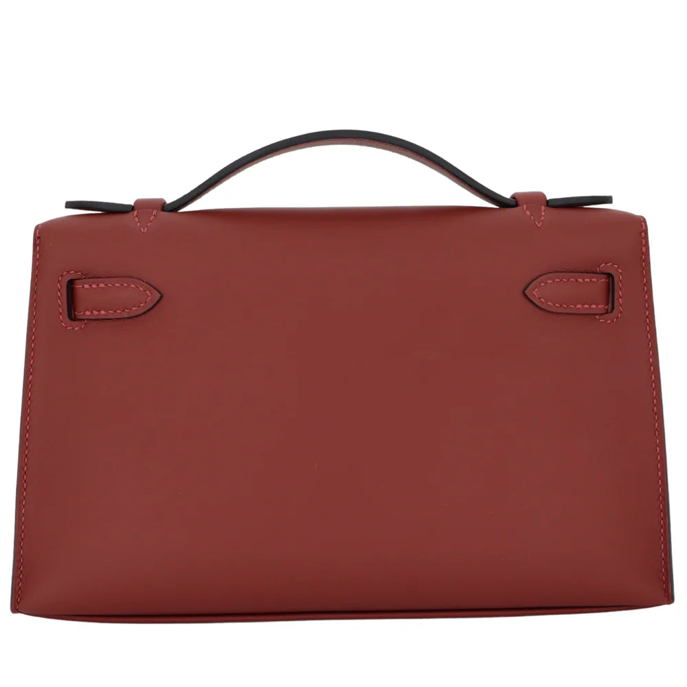 Hermès Kelly Pochette – Rouge H Swift Leather with Gold Hardware - Zeuskicks