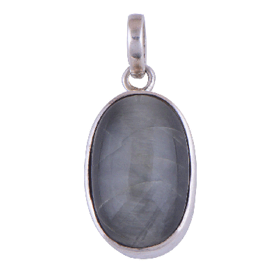 Cats Eye (Lehsunia) 925 Sterling Silver Pendant - R100315-3