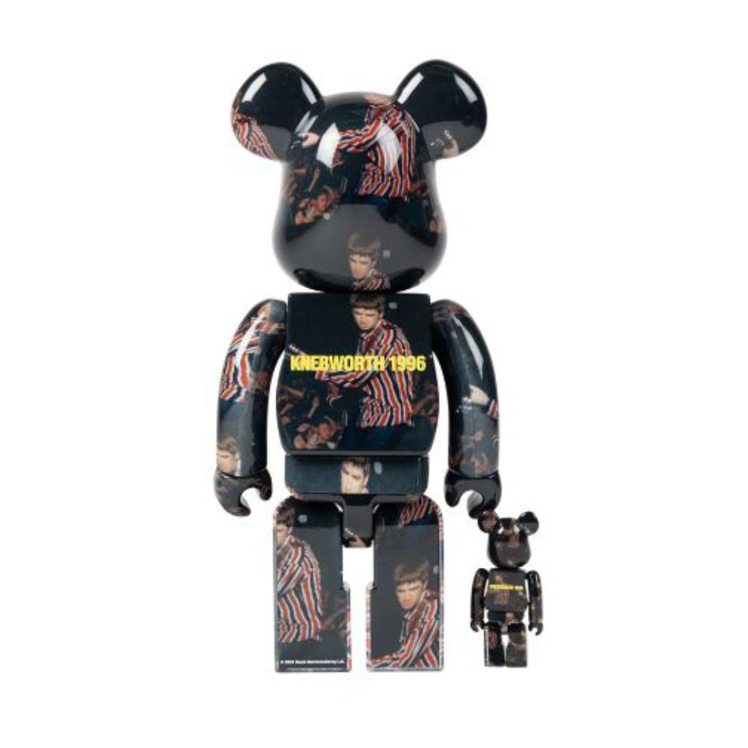 Bearbrick x Oasis Knebworth 1996 (Noel Gallagher) 100% & 400% Set by BEARBRICK