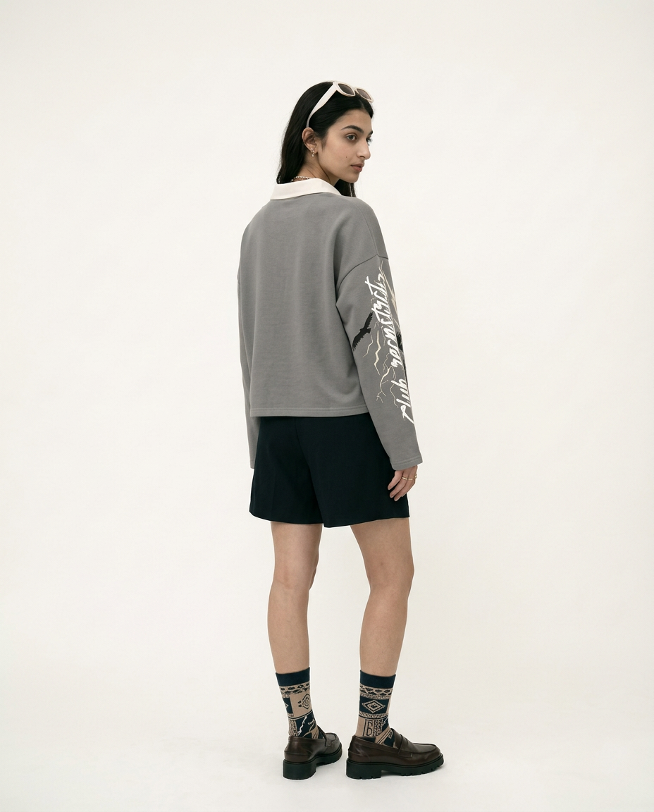 Dustborn sweatshirt - Steel grey by RECNSTRCT