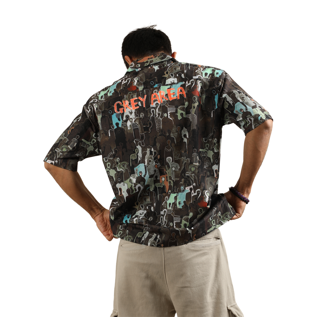 EARTHBOUND IMPRESSIONS CUBAN COLLAR SHIRT by GREY AREA