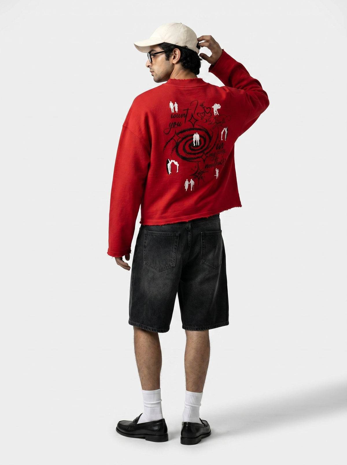 YOUniverse sweatshirt - Scarlet red by RECNSTRCT
