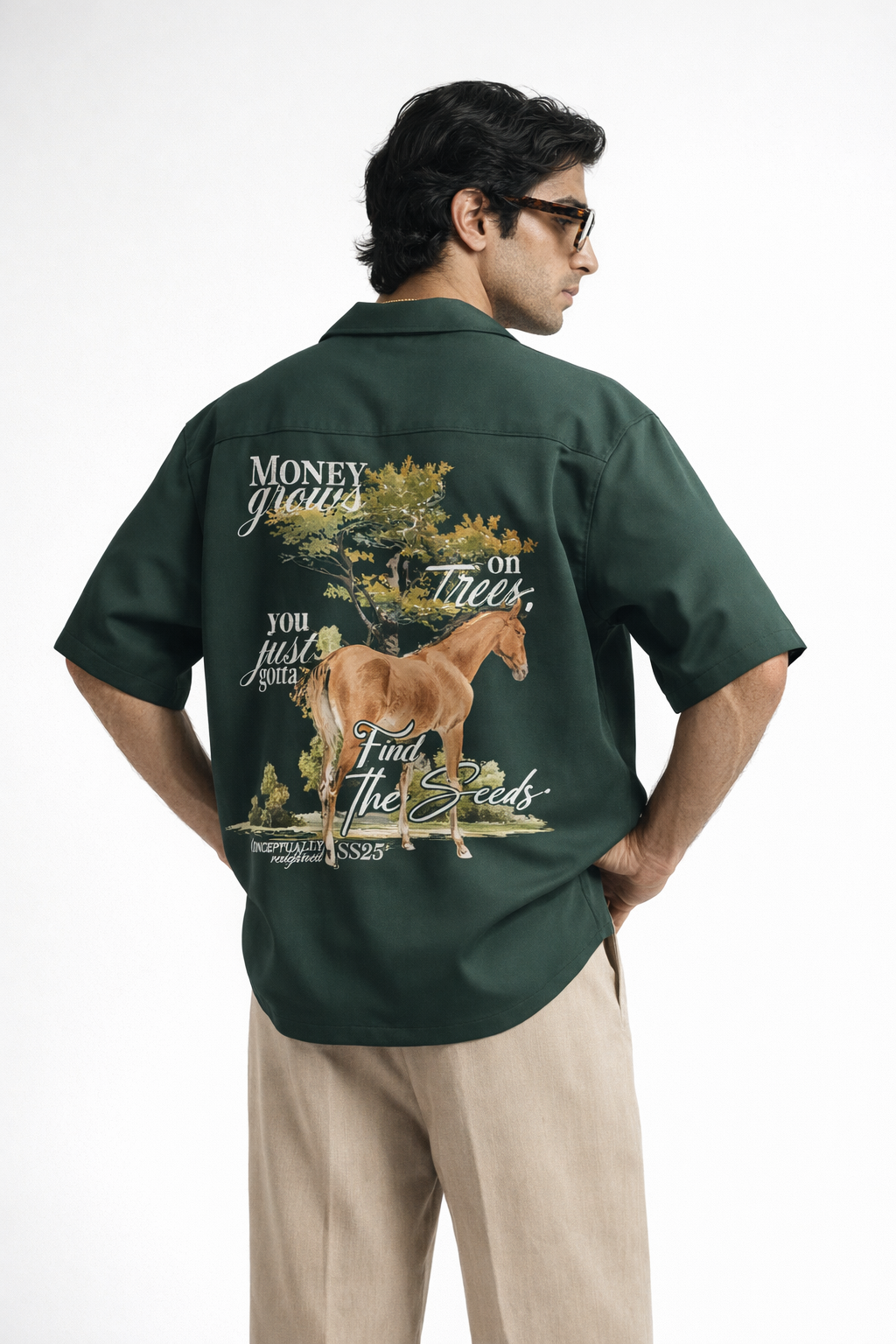 Money Trees - Bottle green by RECNSTRCT