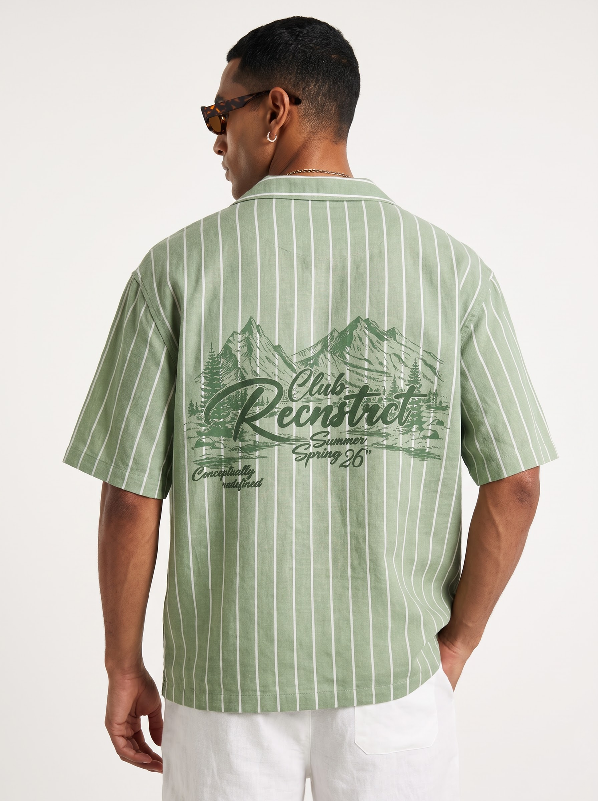 Valley Verdant - Linen sage green by RECNSTRCT