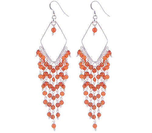 925 Sterling Silver Carnelian Earrings - R1500471-73
