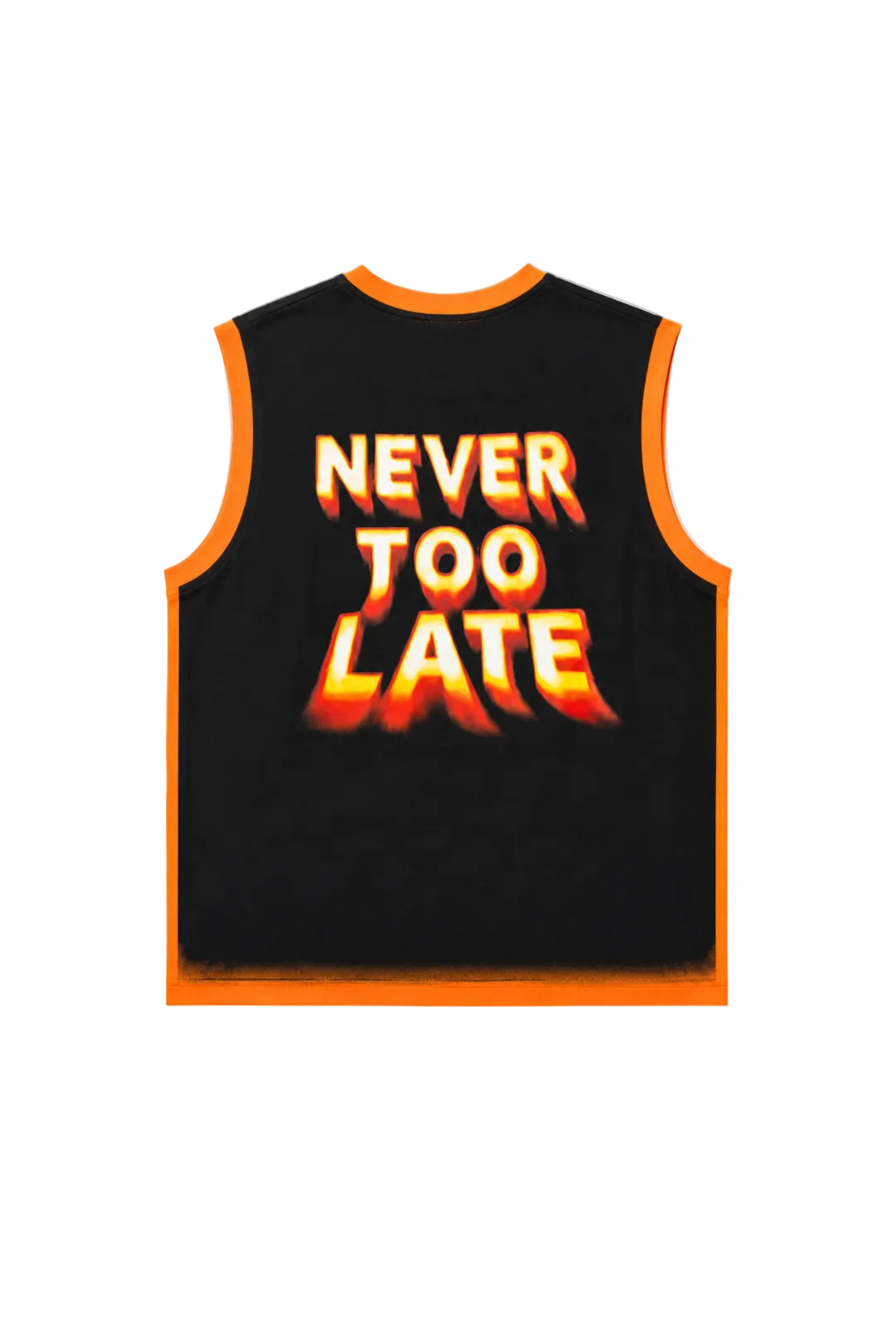 NEVER TOO LATE MUSCLE TEE by Cerise Clothing