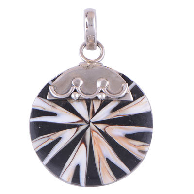 Shell 925 Sterling Silver Pendant - R100895-14