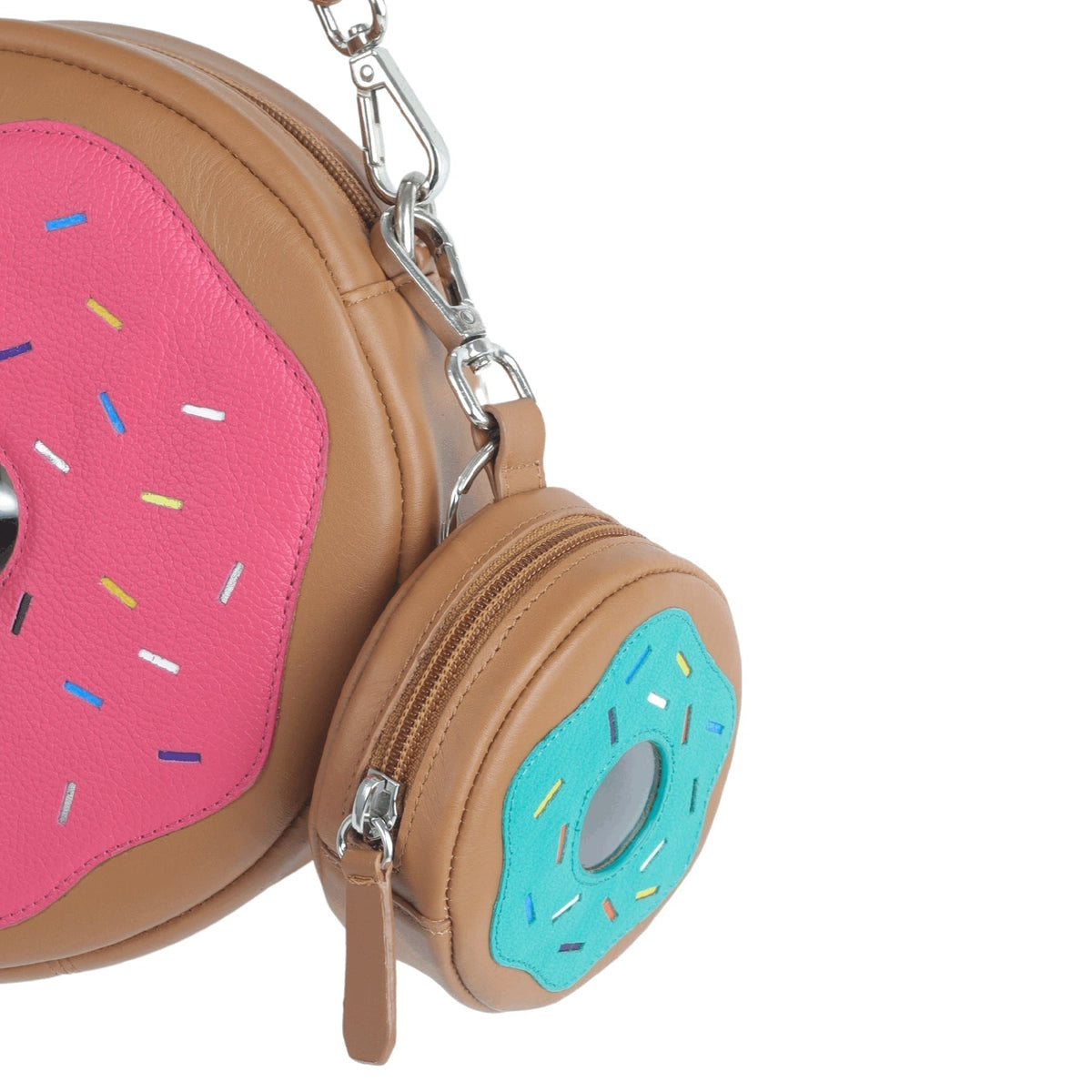 Donut Zipper Key Pouch by leather charms