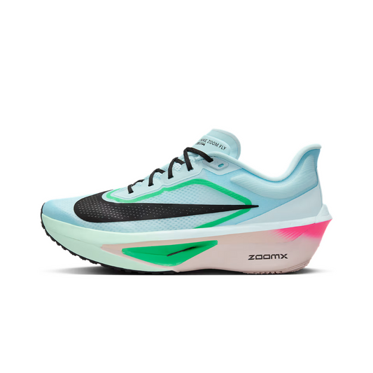 Nike Zoom Fly 6 Glacier Ice Hyper Pink Green Shock Black by NIKE RUNNING
