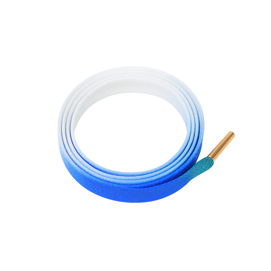 Ocean Surf Gradient Shoelaces | Ocean Blue - Green | Premium Gradient Flat Sneaker Laces by KNOTTY by KNOTTY