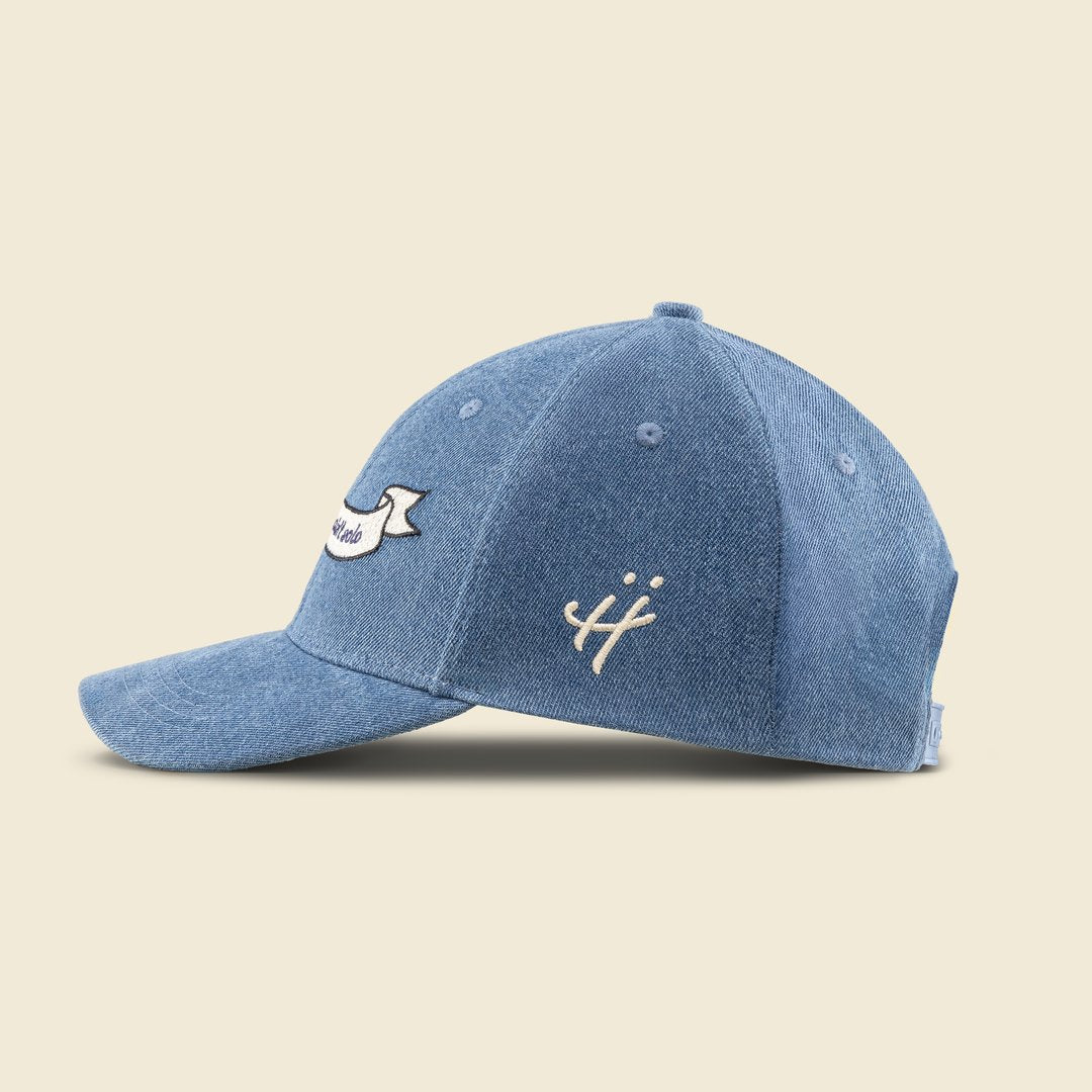 "Grateful for every hand that helped" denim cap by HUMBLEHEADS