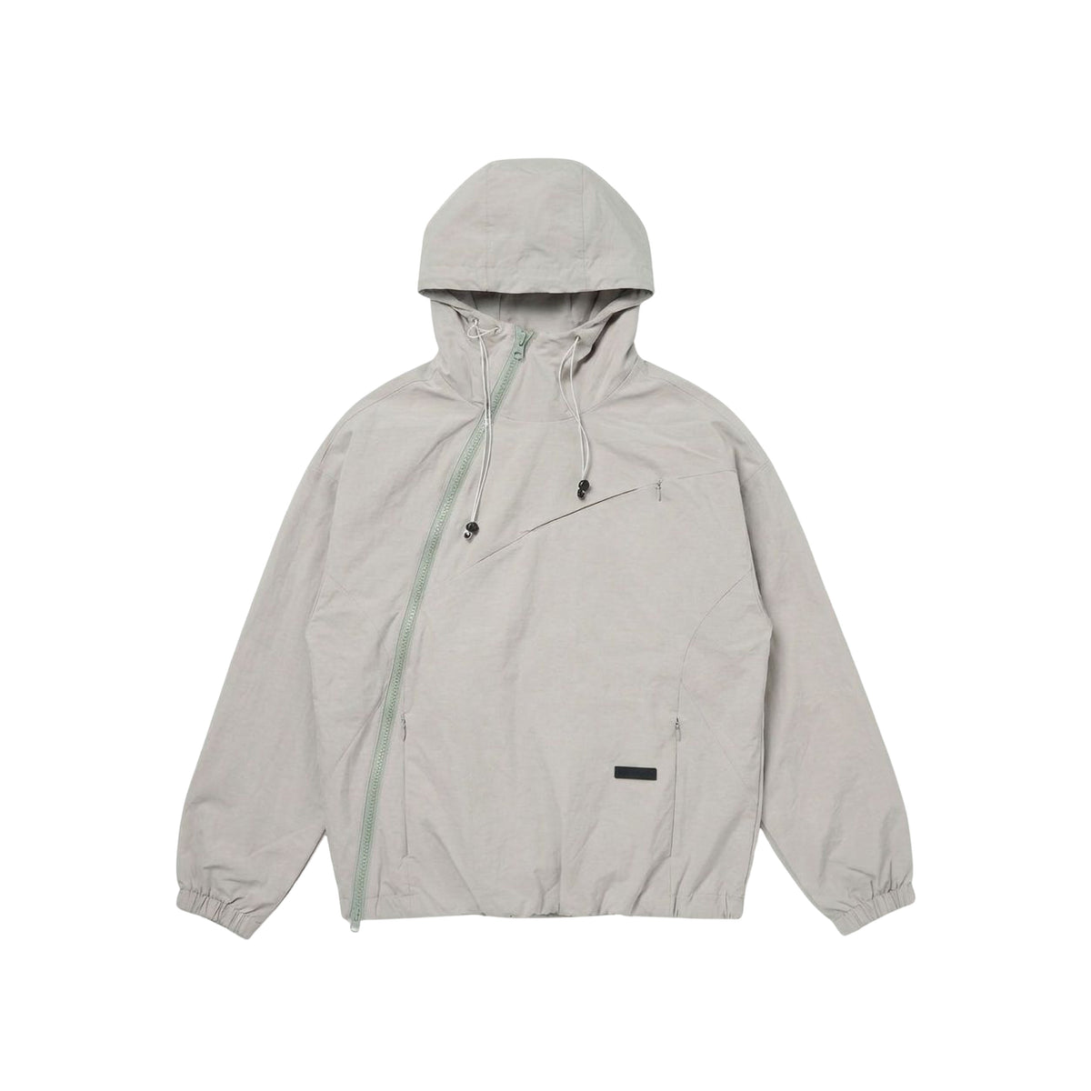 ASYMMETRIC SHELL JACKET- LIGHT GREY by GREY AREA