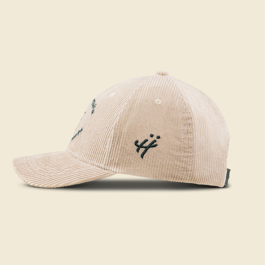 "Night faded, but the love didn’t" corduroy cap by HUMBLEHEADS
