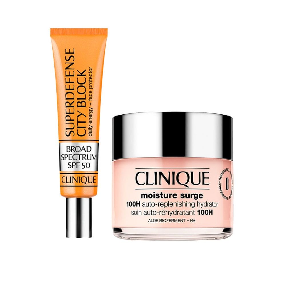 Clinique Superdefense SPF 50 Sunscreen + 100H Moisture Surge Duo