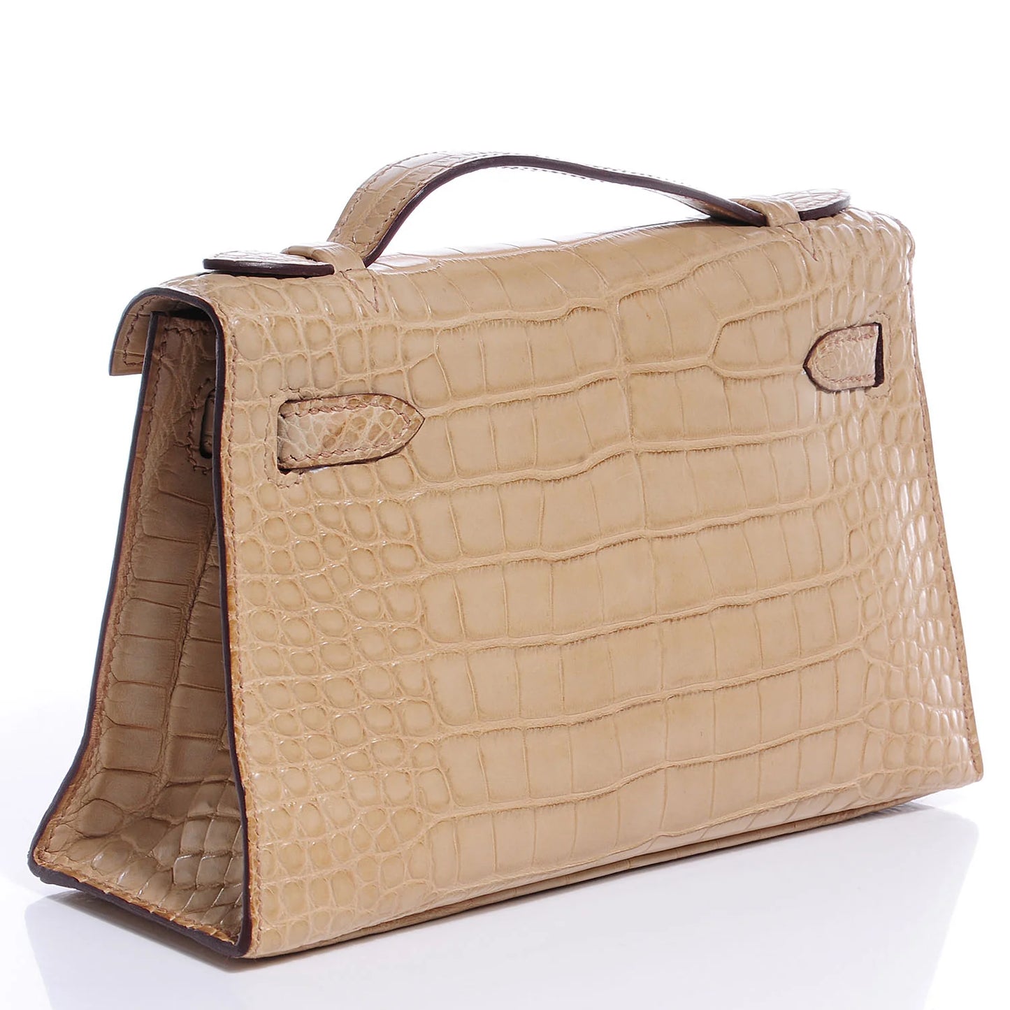 Hermès Kelly Pochette – Matte Alligator Poussière with Gold Hardware - Zeuskicks