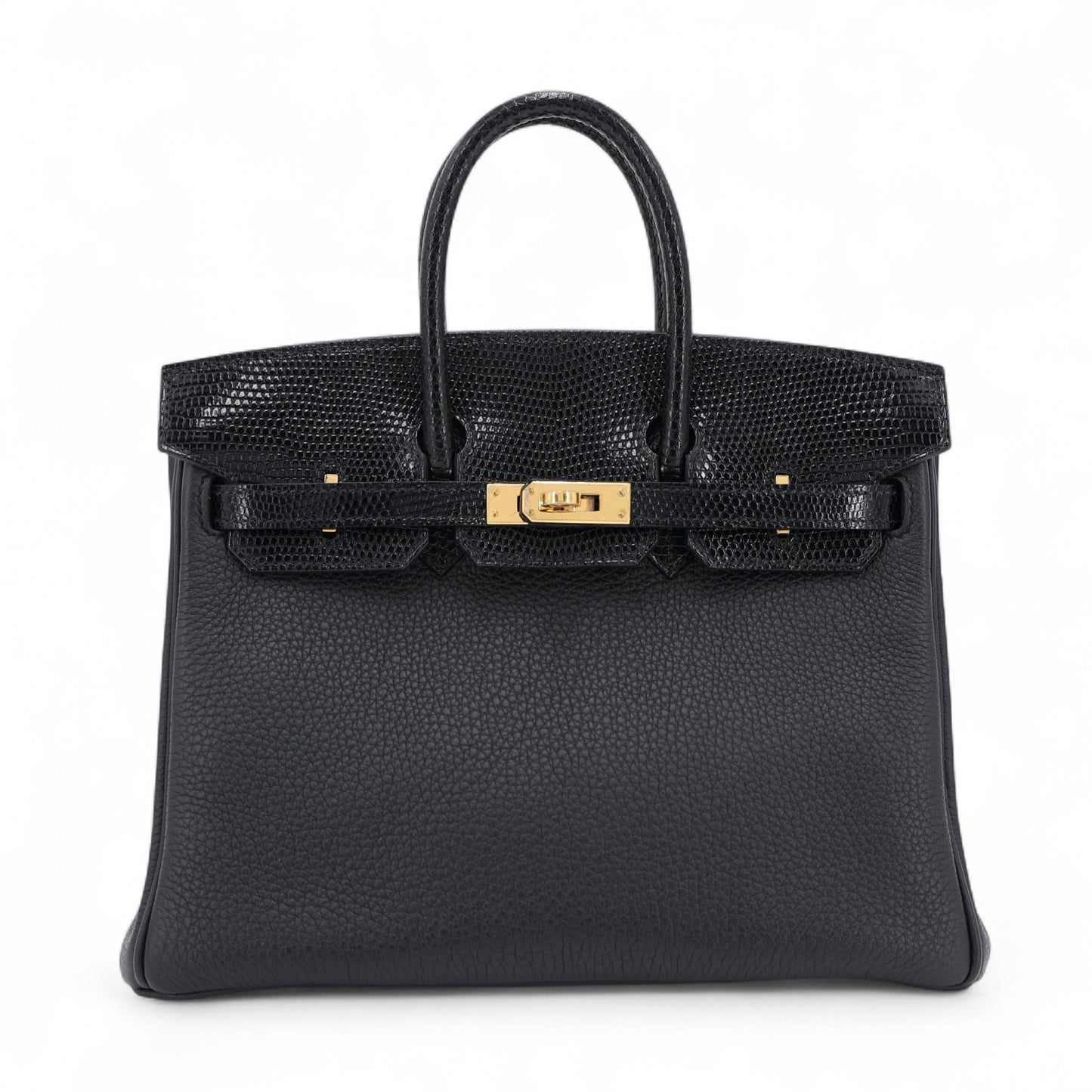 Hermès Birkin 25 Touch – Noir (89) Lizard & Togo Leather with Gold Hardware - Zeuskicks