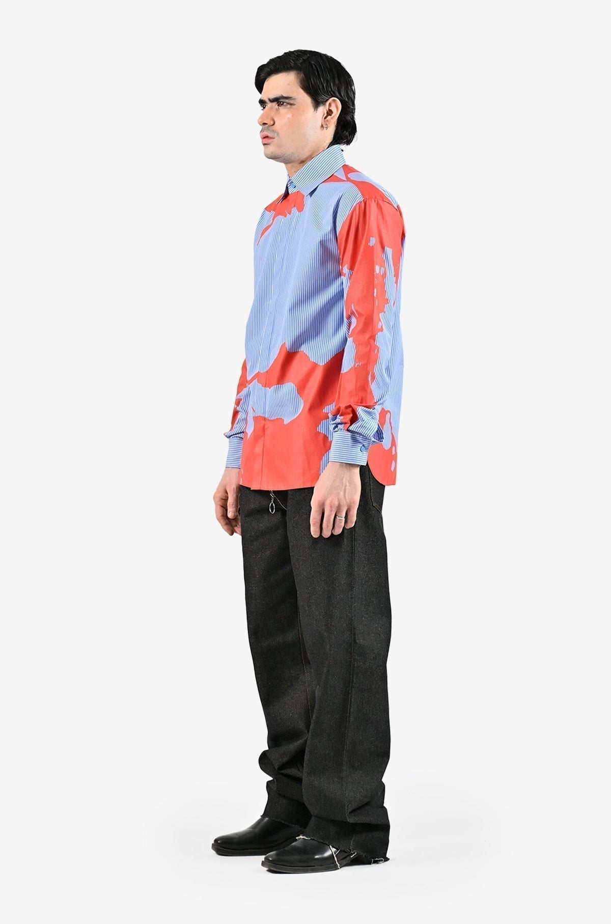 HUEMN flesh shirt - Pinstriped by HUEMN